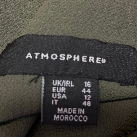 Atmosphere Green Sleeveless Cami Camisole Belted Straight Leg Romper Jumpsuit 12 - Picture 4 of 5